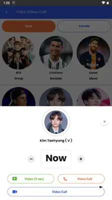 Fake Video Call android App screenshot 9