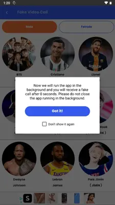 Fake Video Call android App screenshot 13