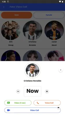 Fake Video Call android App screenshot 7